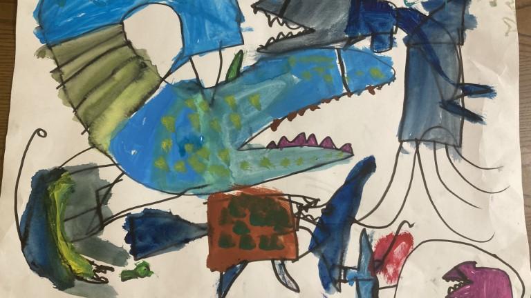 白亜紀の海の中